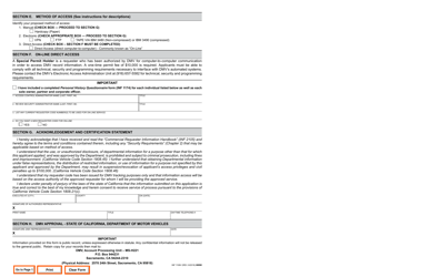Form INF1106V Commercial Requester Account Service Provider Application - California, Page 2