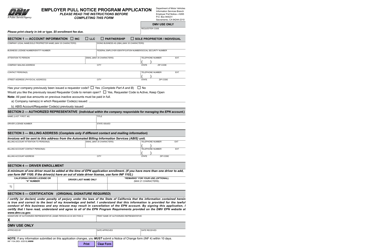Form INF1104 Employer Pull Notice Program Enrollment Application - California, Page 3