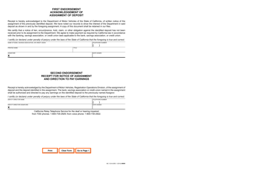 Form MC133 M Assignment of Deposit Motor Carrier Permit Certificate of Self Insurance - California, Page 2