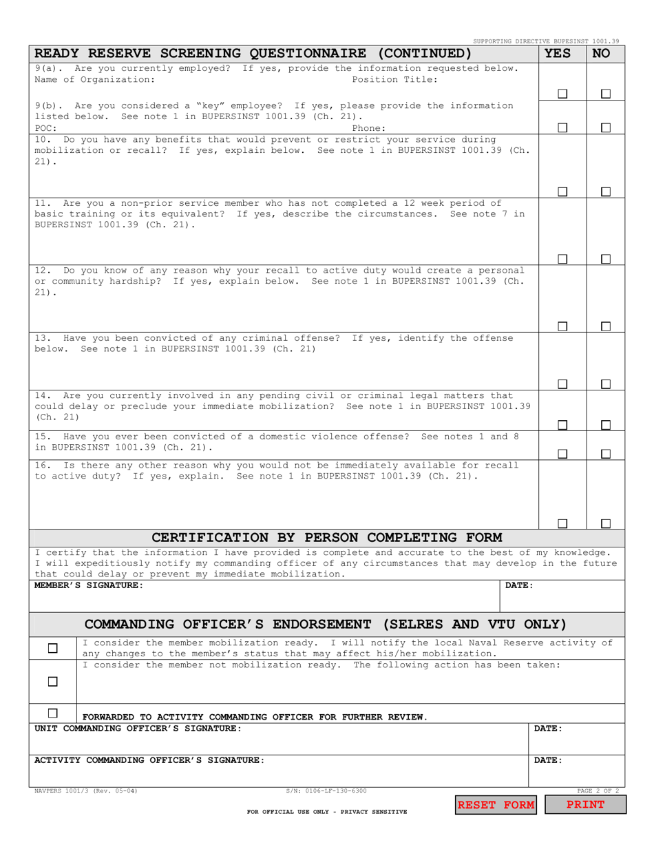 Navpers Form 10013 Fill Out Sign Online And Download Fillable Pdf Templateroller 7932