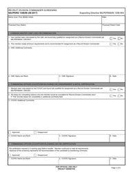 NAVPERS Form 1306/96 Recruit Division Commander Screening, Page 3