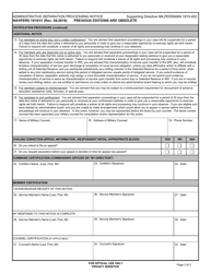 NAVPERS Form 1910/31 Administrative Separation Processing Notice, Page 2