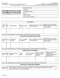 Form PTO/SB/08A EFS-WEB Information Disclosure Statement by Applicant (Not for Submission Under 37 Cfr 1.99)