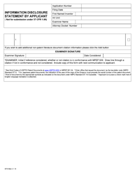 Form PTO/SB/08A EFS-WEB Information Disclosure Statement by Applicant (Not for Submission Under 37 Cfr 1.99), Page 2