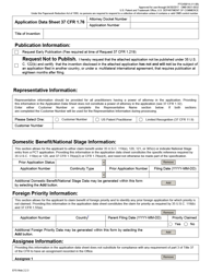 Form PTO/SB/14 Application Data Sheet 37 Cfr 1.76, Page 2