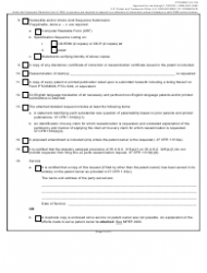 Form PTO/SB/57 &quot;Request for Ex Parte Reexamination Transmittal Form&quot;, Page 2