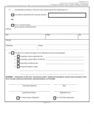 Form PTO/SB/57 &quot;Request for Ex Parte Reexamination Transmittal Form&quot;, Page 3