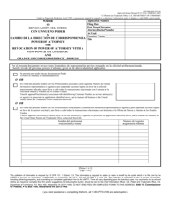 Document preview: Form PTO/SB/82ES Power of Attorney or Revocation of Power of Attorney With a New Power of Attorney and Change of Correspondence Address (English/Spanish)