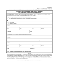 Form PTO/SB/83 Request for Withdrawal as Attorney or Agent and Change of Correspondence Address, Page 2