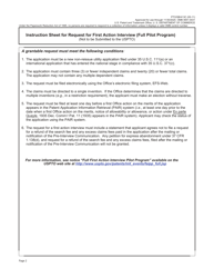 Form PTO/SB/413C Request for First Action Interview (Full Pilot Program), Page 2