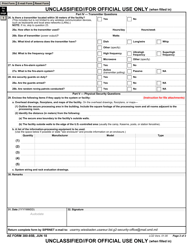 AE Form 380-85B AE Facility and System Tempest Countermeasures Review Request, Page 2