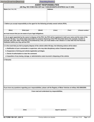 Document preview: AE Form 190-1AF Agent Responsibilities