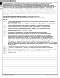 AE Form 690-70G Employment Contract Modification (English/German), Page 2