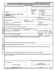 AE Form 385-10B (TEMP) Report of Employer Based on Symptoms Indicating an Occupational Illness (English/German), Page 5