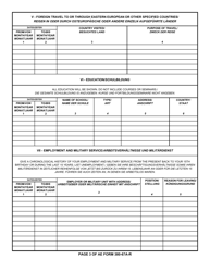 AE Form 380-67A-R Alien Personal History Statement (English/German), Page 3