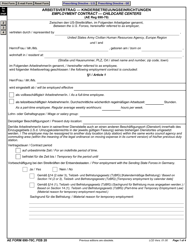 AE Form 690-70C Employment Contract - Childcare Centers (English/German)