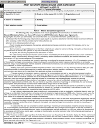 Document preview: AE Form 25-13A Army in Europe Mobile Device User Agreement