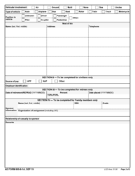 AE Form 600-8-1A Casualty Report Worksheet, Page 2