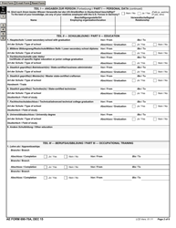 AE Form 690-70A Application (English/German), Page 2