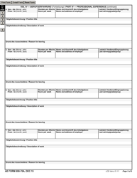 AE Form 690-70A Application (English/German), Page 5