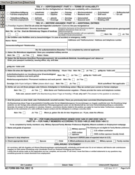 AE Form 690-70A Application (English/German), Page 6
