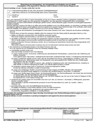 AE Form 190-6H(B) Commander&#039;s Statement of Reliabiilty (English/German), Page 3