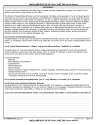 AE Form 352-1A Confidential Application for Free and Reduced-Price Meals and Free Milk, Page 2