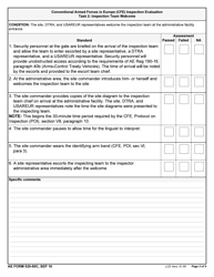 AE Form 525-50C Conventional Armed Forces in Europe (Cfe) Inspection Evaluation, Page 3