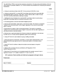 AE Form 215-6A Individual Registration and Application for Tax-Relief Services in Germany, Page 2
