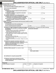AE Form 380-85C Protected Distribution System Approval Request, Page 3