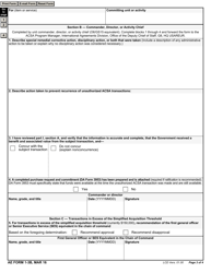 AE Form 1-3B Request for Approval of Unauthorized Acsa Transaction, Page 3