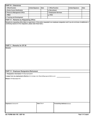 AE Form 690-70F Request for Local National Personnel Action (Germany), Page 2