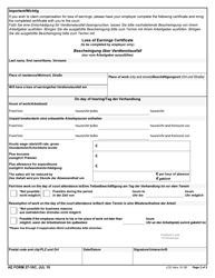 AE Form 27-10C Request to Appear and Testify (English/German), Page 2