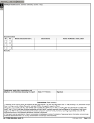 AE Form 550-50A Status of Forces Incident Report, Page 2