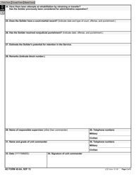 AE Form 40-6A Unit Commander Request for Mental Health Evaluation, Page 2