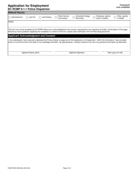 Form RCMP GRC ED6218 Application for Employment - Bc Rcmp 9-1-1 Police Dispatcher - Canada, Page 2