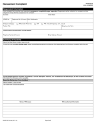 Form RCMP GRC3919 Harassment Complaint - Canada, Page 3