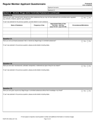 Form RCMP GRC5096 Regular Member Applicant Questionnaire (Rmaq) - Canada, Page 10