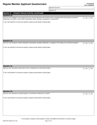 Form RCMP GRC5096 Regular Member Applicant Questionnaire (Rmaq) - Canada, Page 13