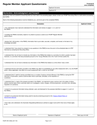 Form RCMP GRC5096 Regular Member Applicant Questionnaire (Rmaq) - Canada, Page 3