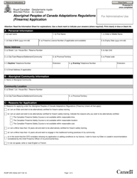 Form RCMP GRC5642 Aboriginal Peoples of Canada Adaptations Regulations (Firearms) Application - Canada, Page 3