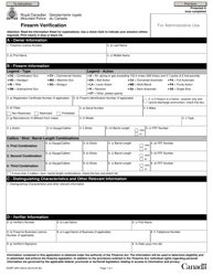 Form RCMP GRC5547 Firearm Verification - Canada, Page 2