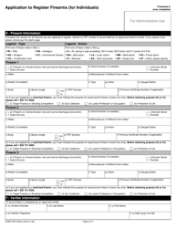 Form RCMP GRC5624 Application to Register Firearms (For Individuals) - Canada, Page 5