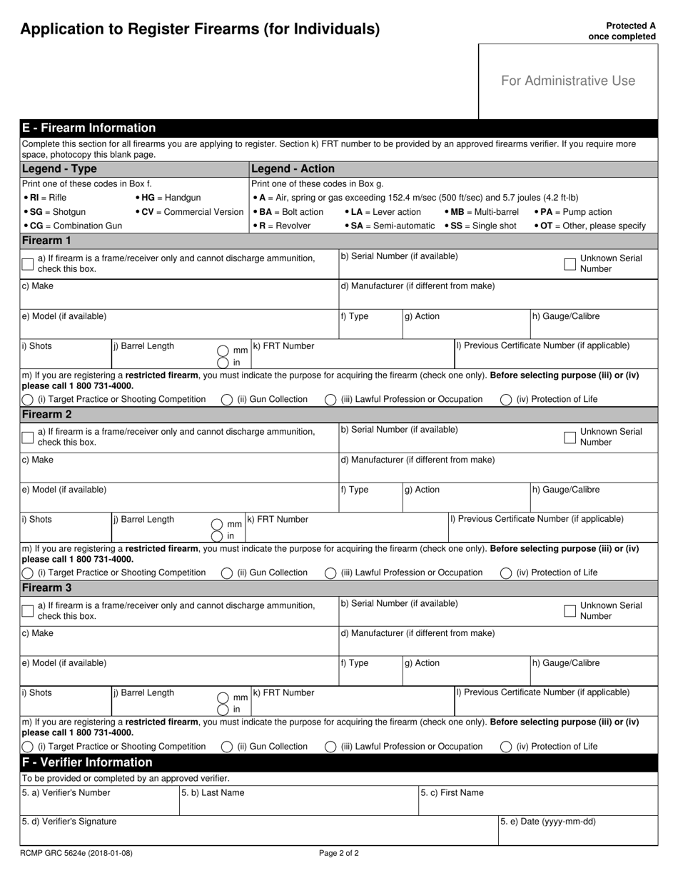 Form Rcmp Grc5624 Fill Out Sign Online And Download Fillable Pdf Canada Templateroller 1393