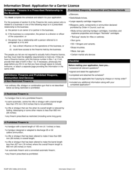 Form RCMP GRC5488 Application for a Carrier Licence - Canada, Page 2