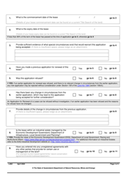 Form LA02 Part B Application for Renewal of Lease - Queensland, Australia, Page 2