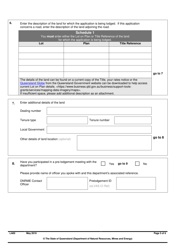 Form LA00 Part A Application Form Contact and Land Details - Queensland, Australia, Page 5