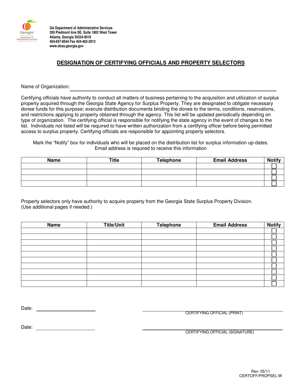 Ga Doas Surplus Property Eligibility Application - Georgia (United States), Page 2