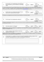 Form LA06 Part B Application for Amalgamation of a Lease - Queensland, Australia, Page 2