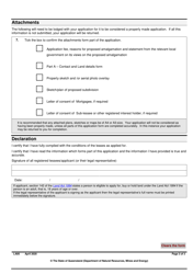 Form LA06 Part B Application for Amalgamation of a Lease - Queensland, Australia, Page 3